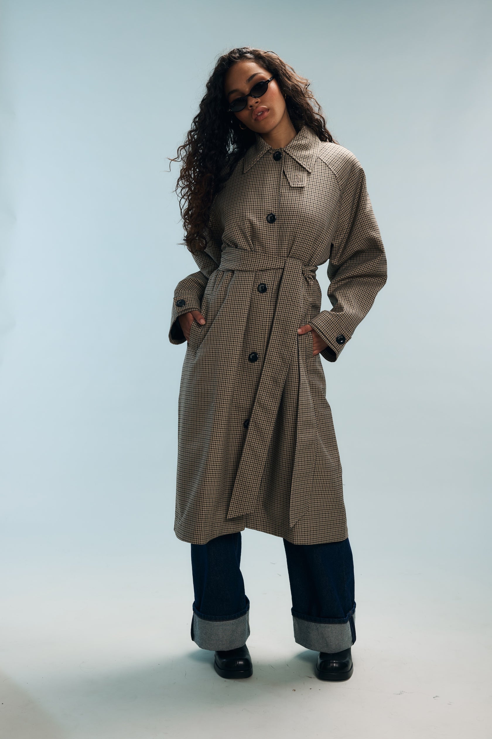 Trench Carreaux Bobby