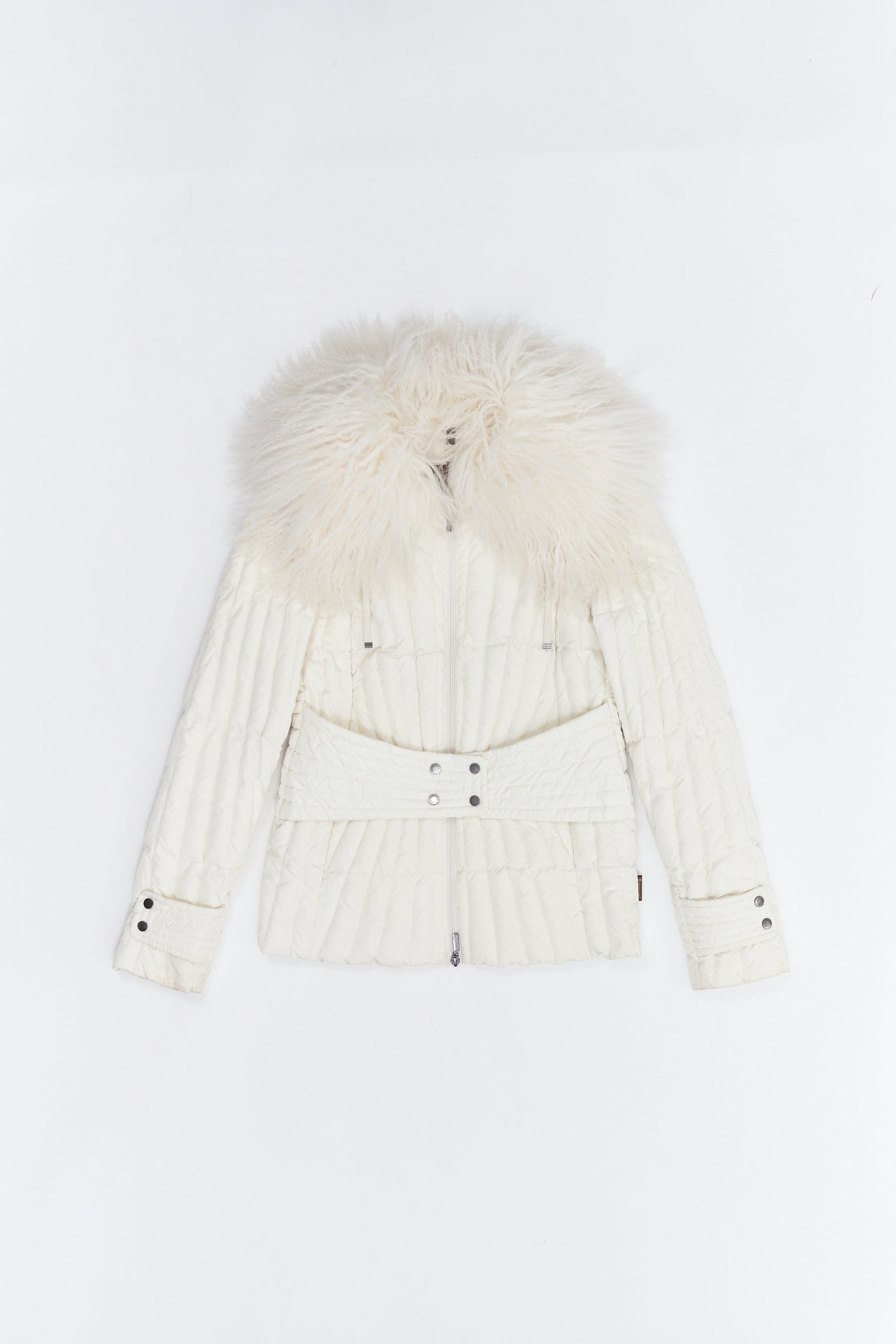 Moncler Fur Collar Down Jacket - L