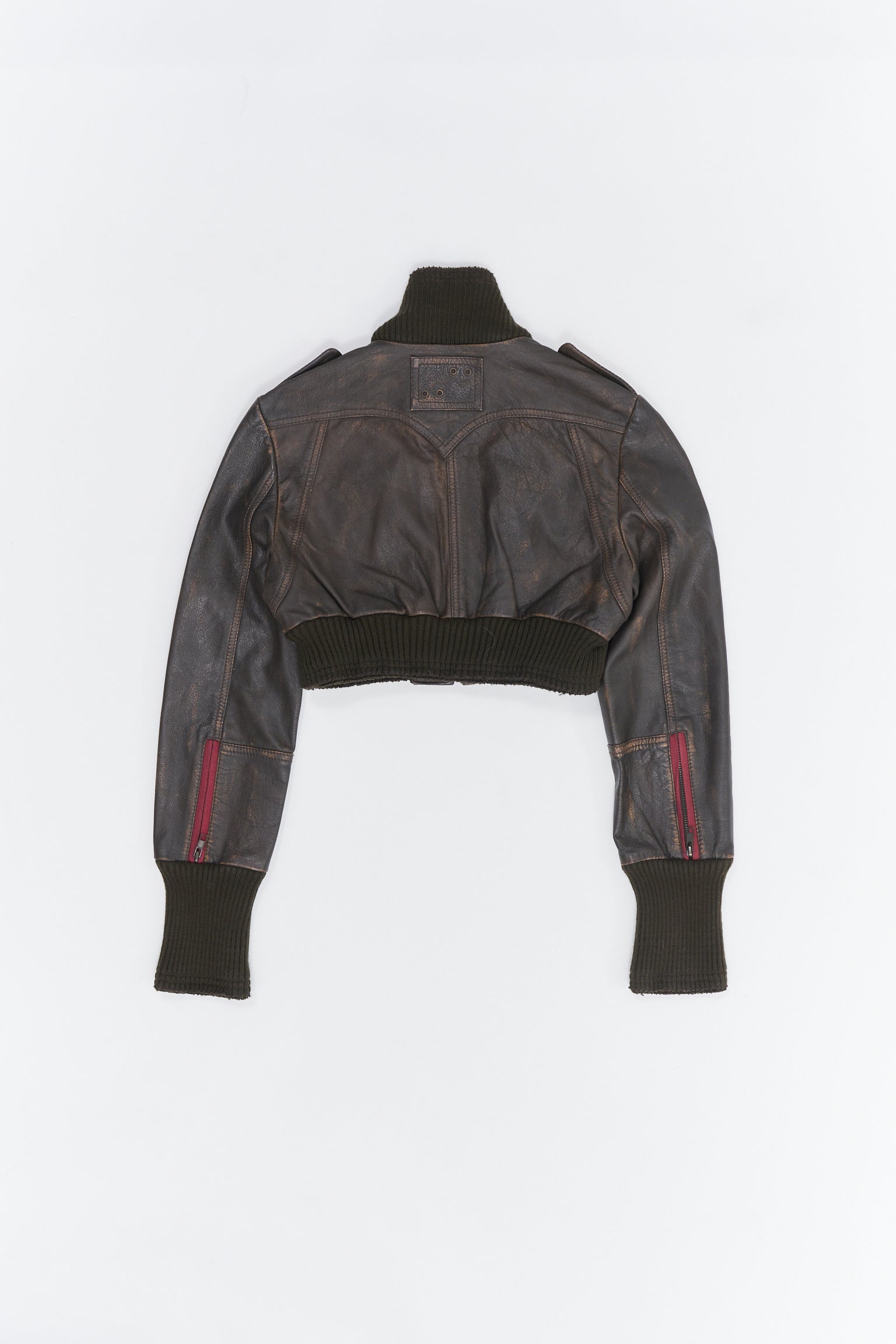 Veste En Cuir Courte - T40
