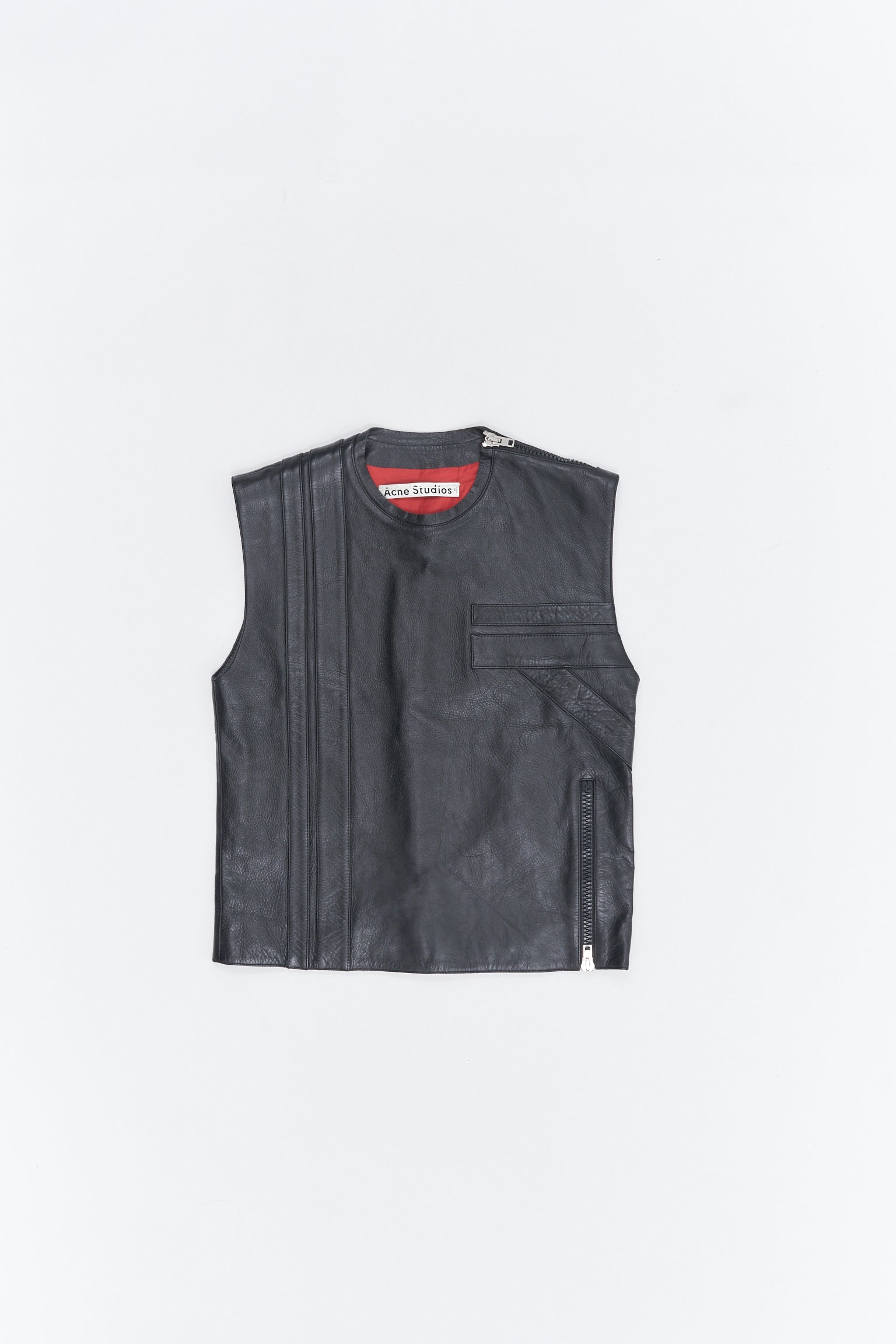 Acne Studios Sleeveless Leather Jacket - M