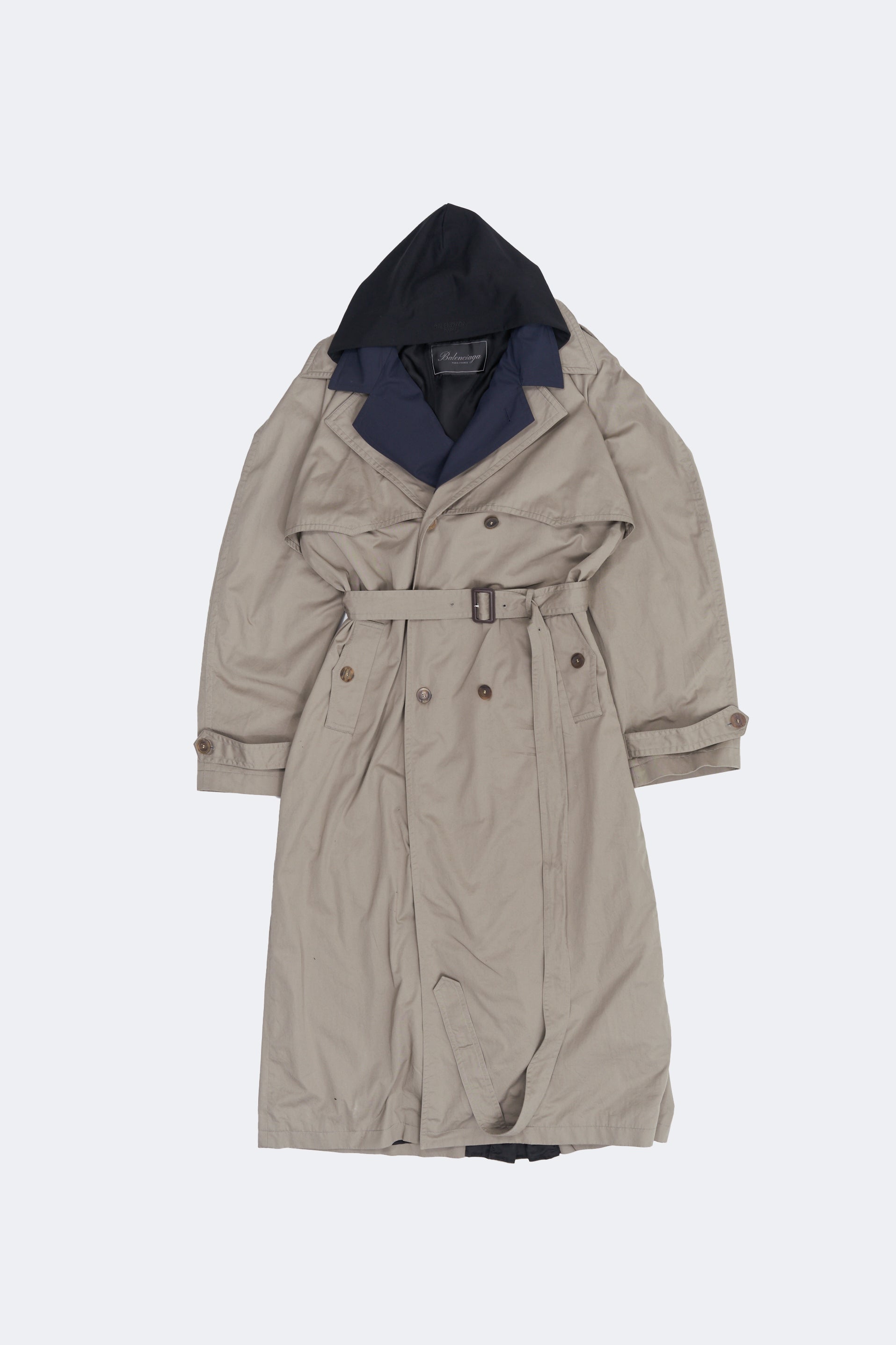 Trench-Coat En Sergé De Coton Balenciaga - M/XXL