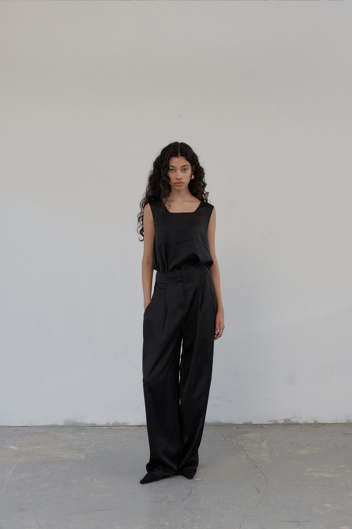 Pantalon Off Set Noir