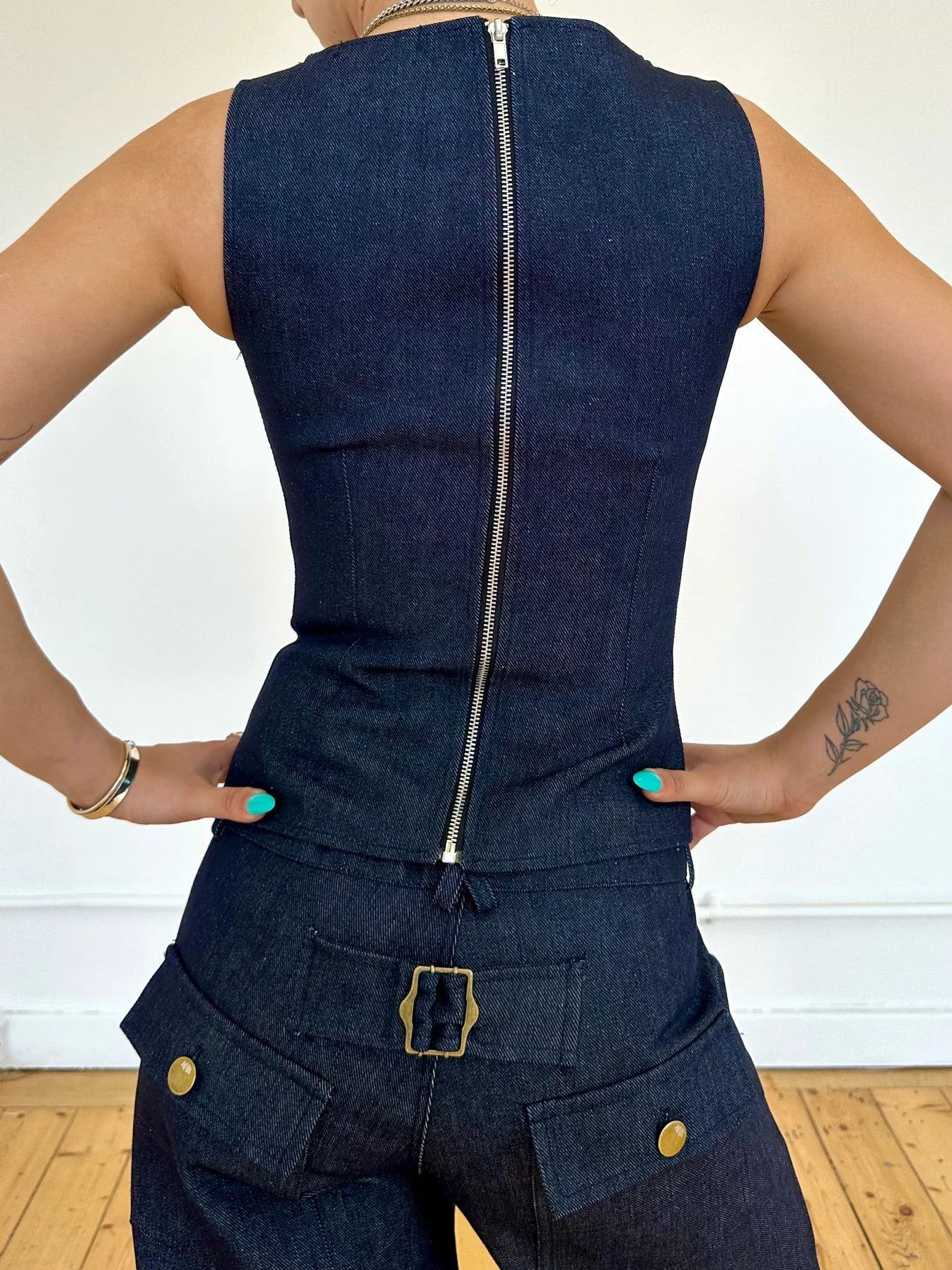 Top Charlie – Denim Bleu Marine