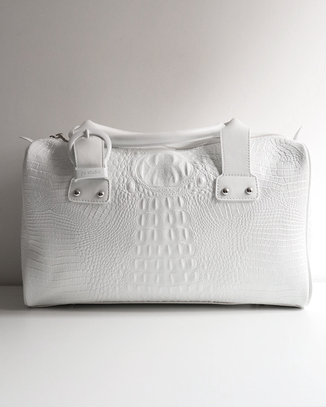 Sac Jane Croco Blanc