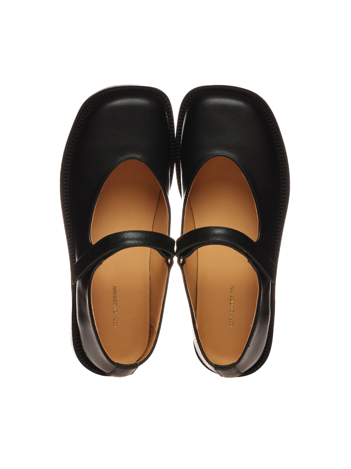 Babies unisexes en cuir – Noir