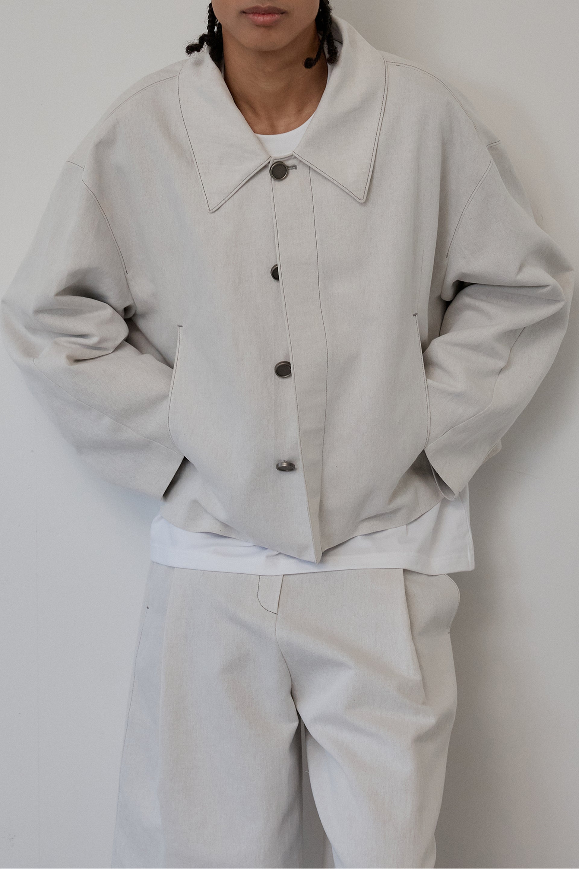 Veste Crop Bowl Lin Denim