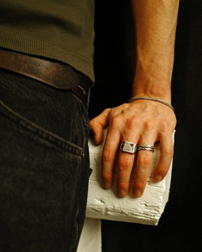 Twin Ring Silver 