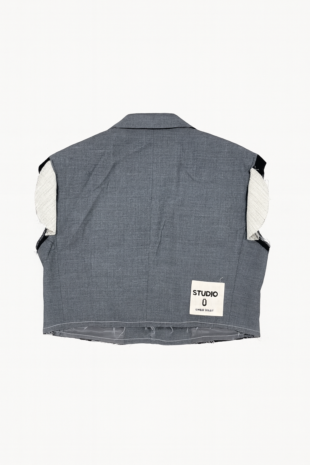 Blazer Crop Sans Manches