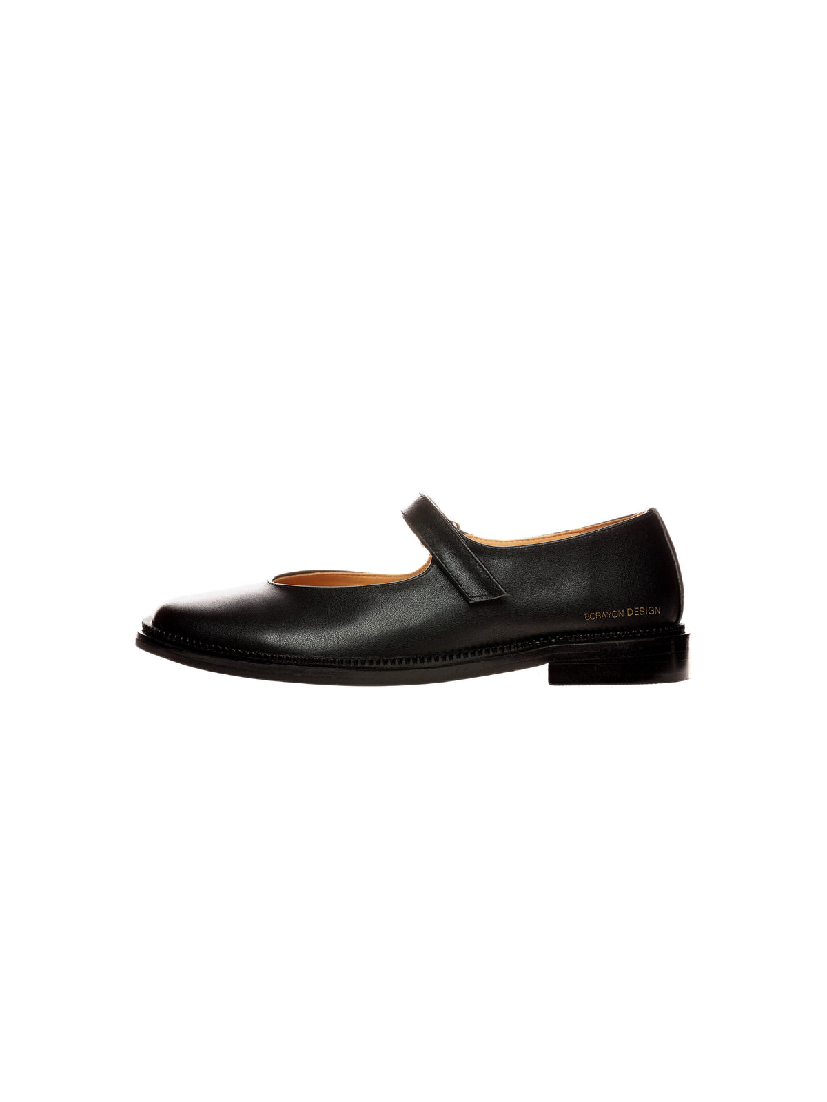 Babies unisexes en cuir – Noir