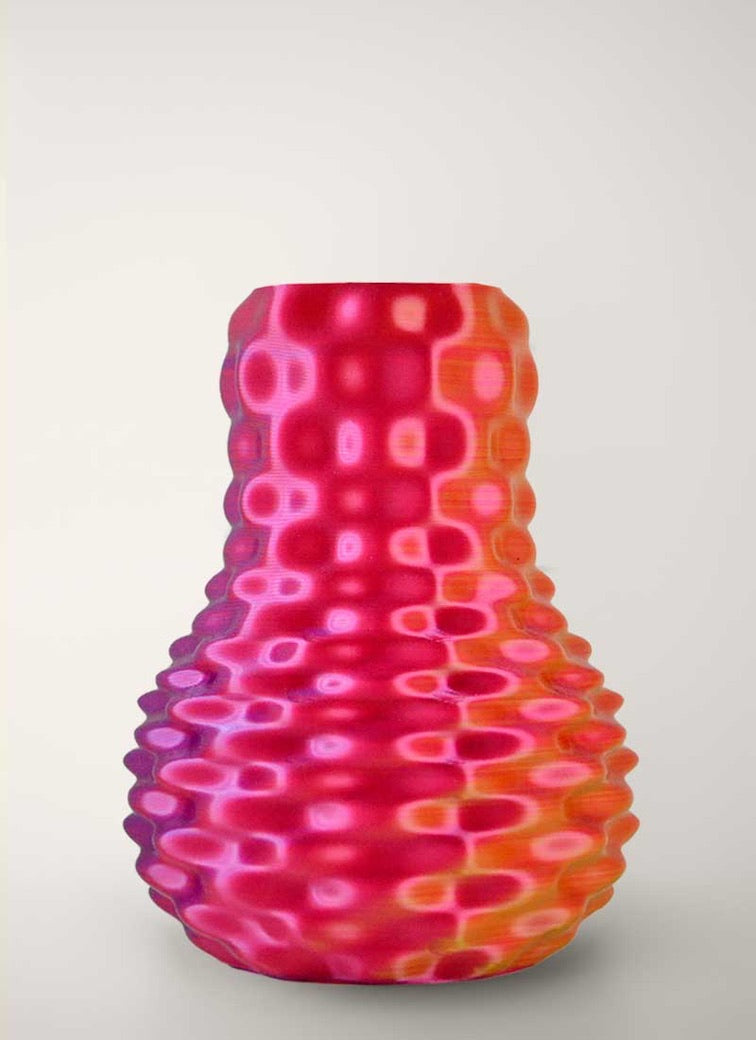 Vase Hypno - Rose/Orange