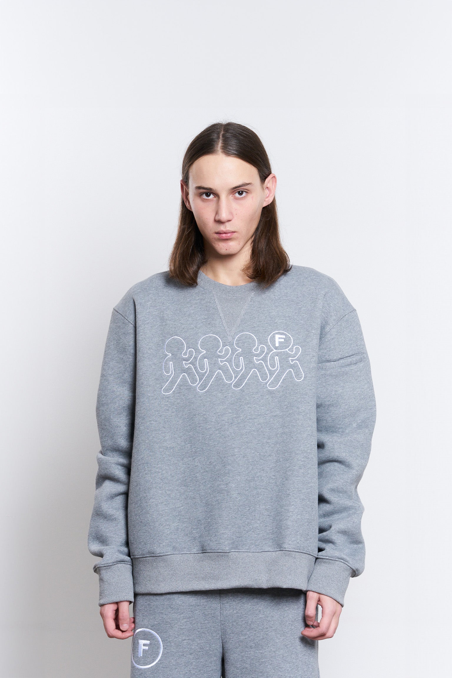 Rico Grey Crew Neck Sweatshirt
