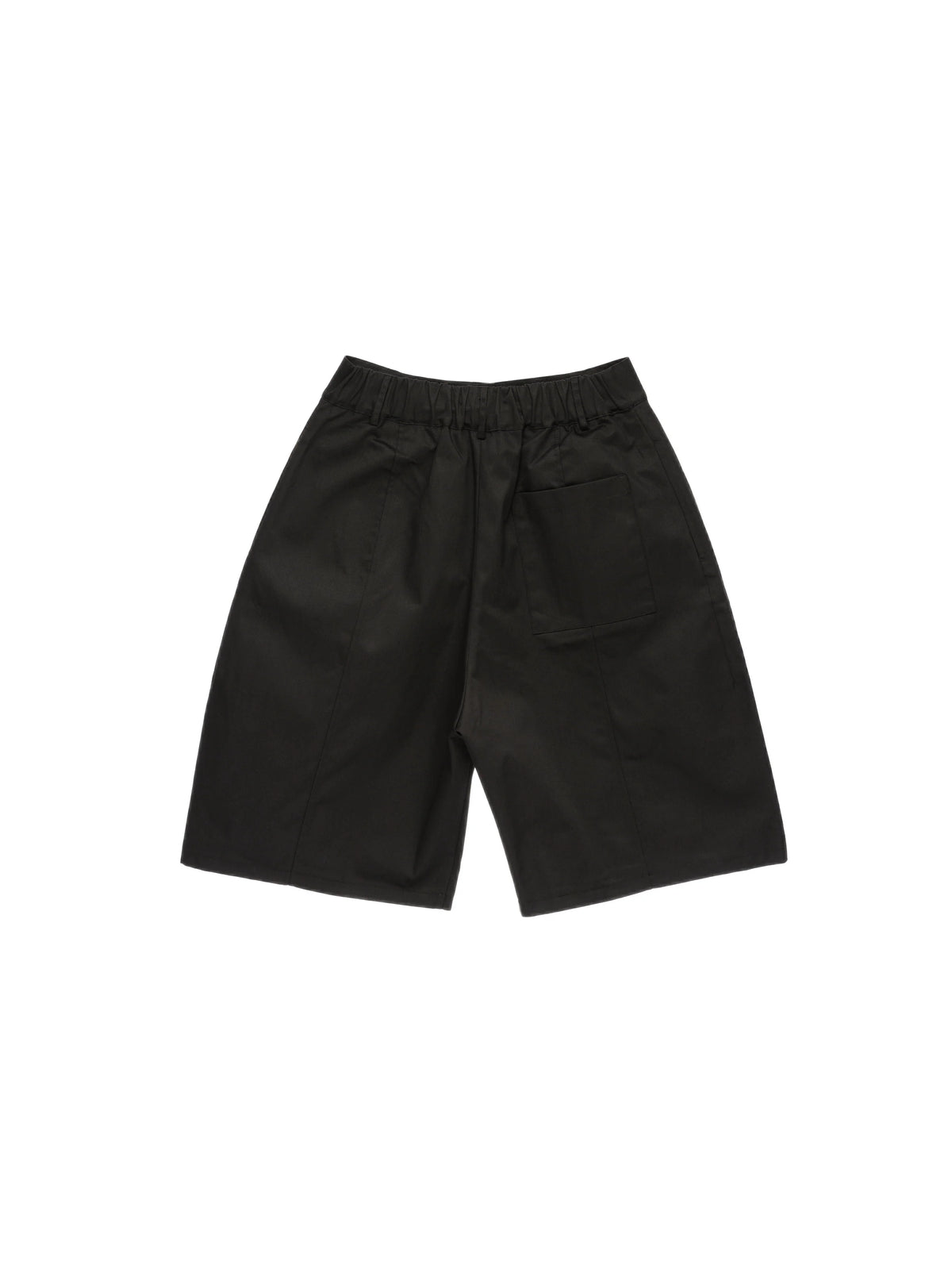 Short ample à double plis - Noir