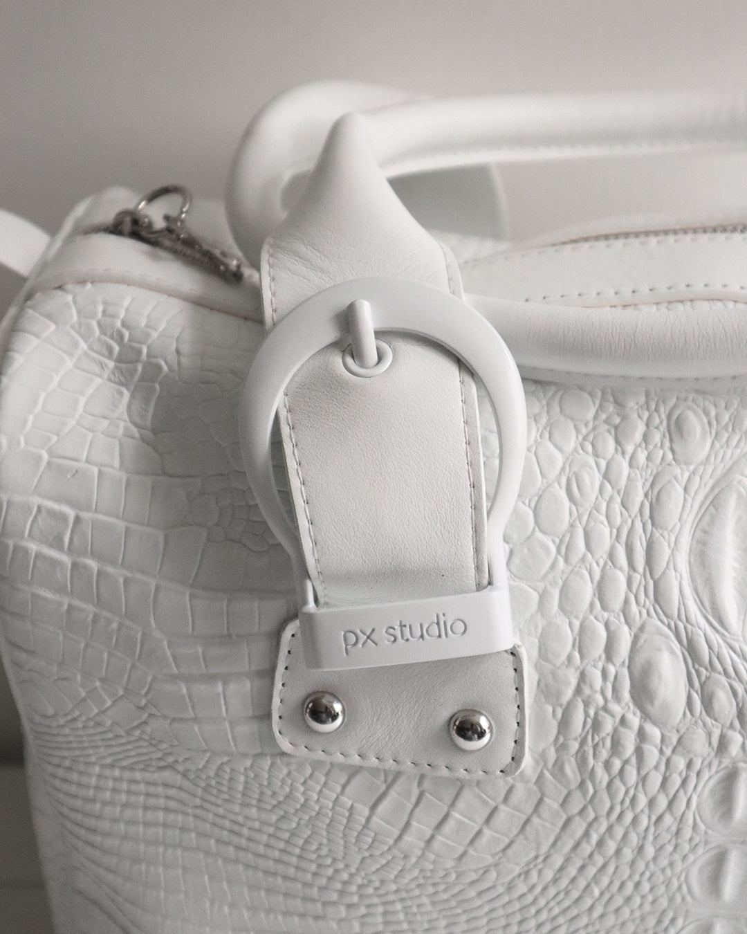 Sac Jane Croco Blanc
