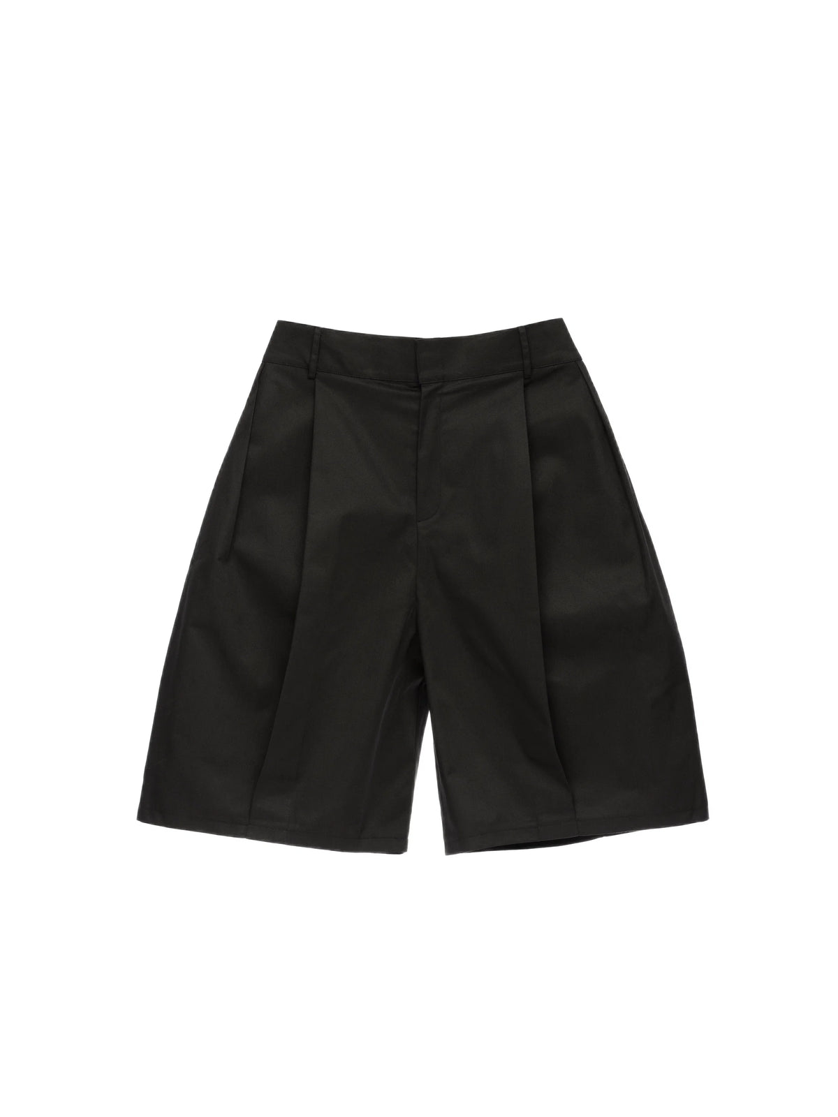 Short ample à double plis - Noir
