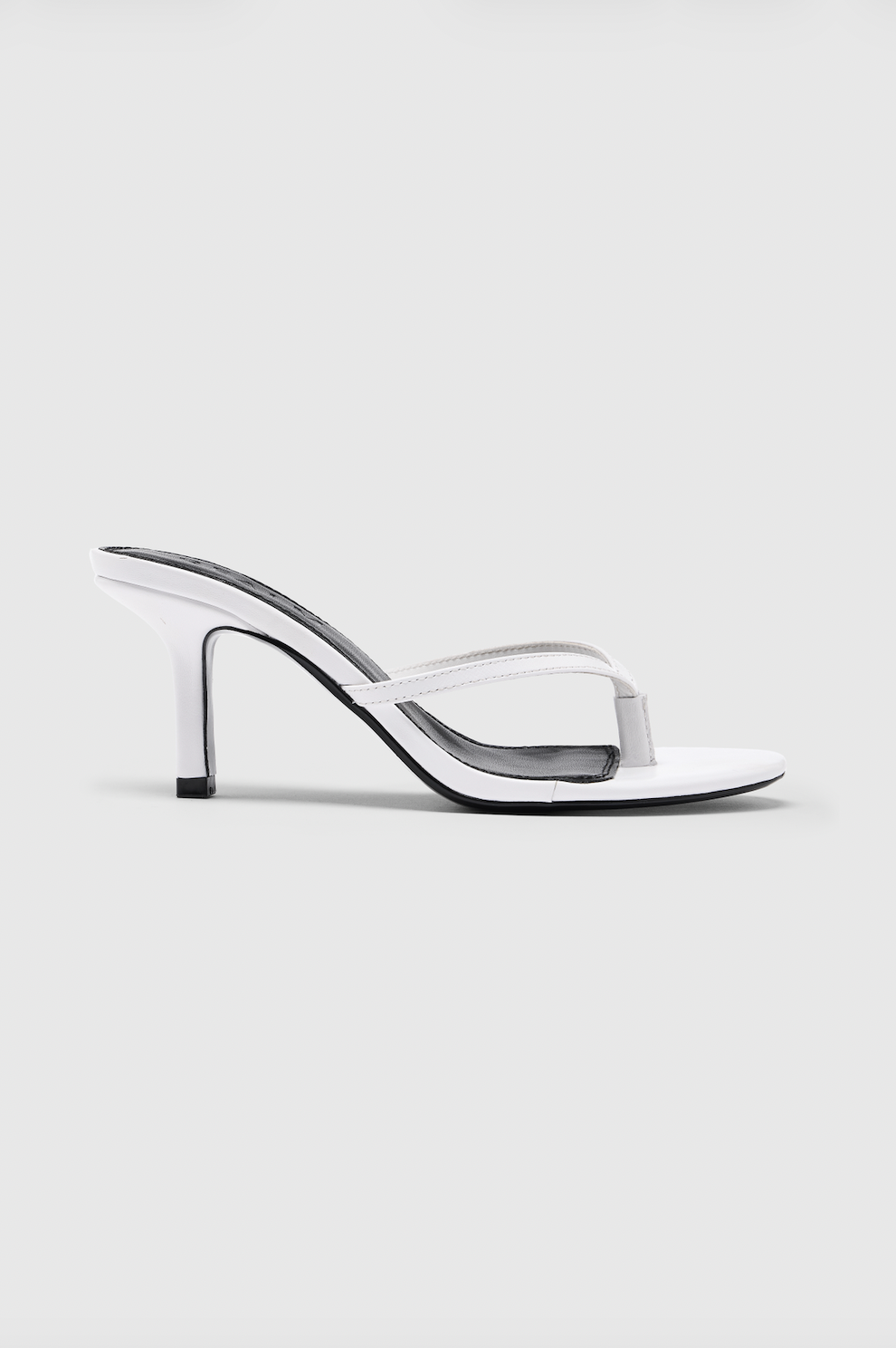 Sandales À Talon Spirit En Cuir - Blanc Cassé