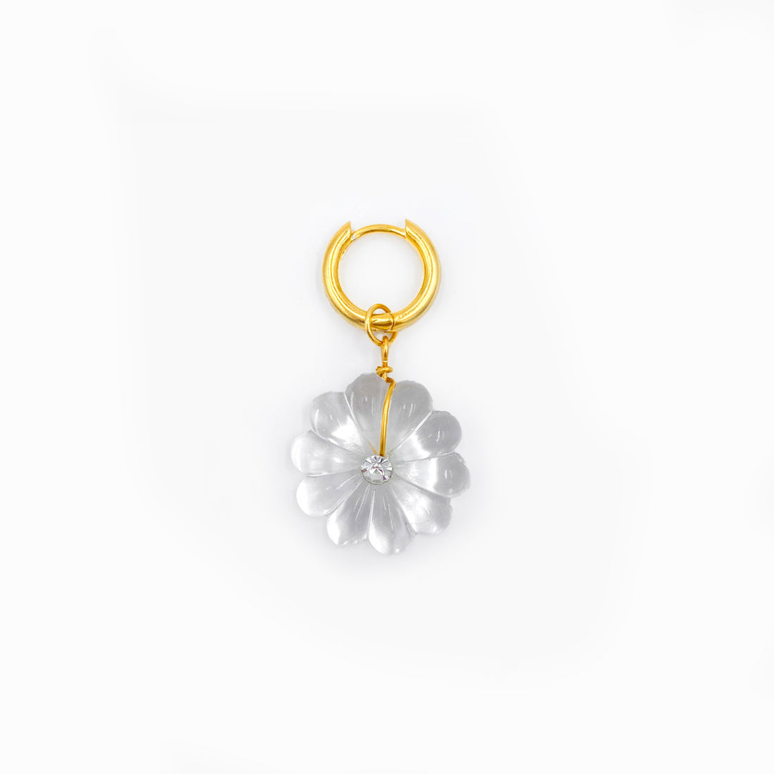 Mono Boucle Flower Dorée