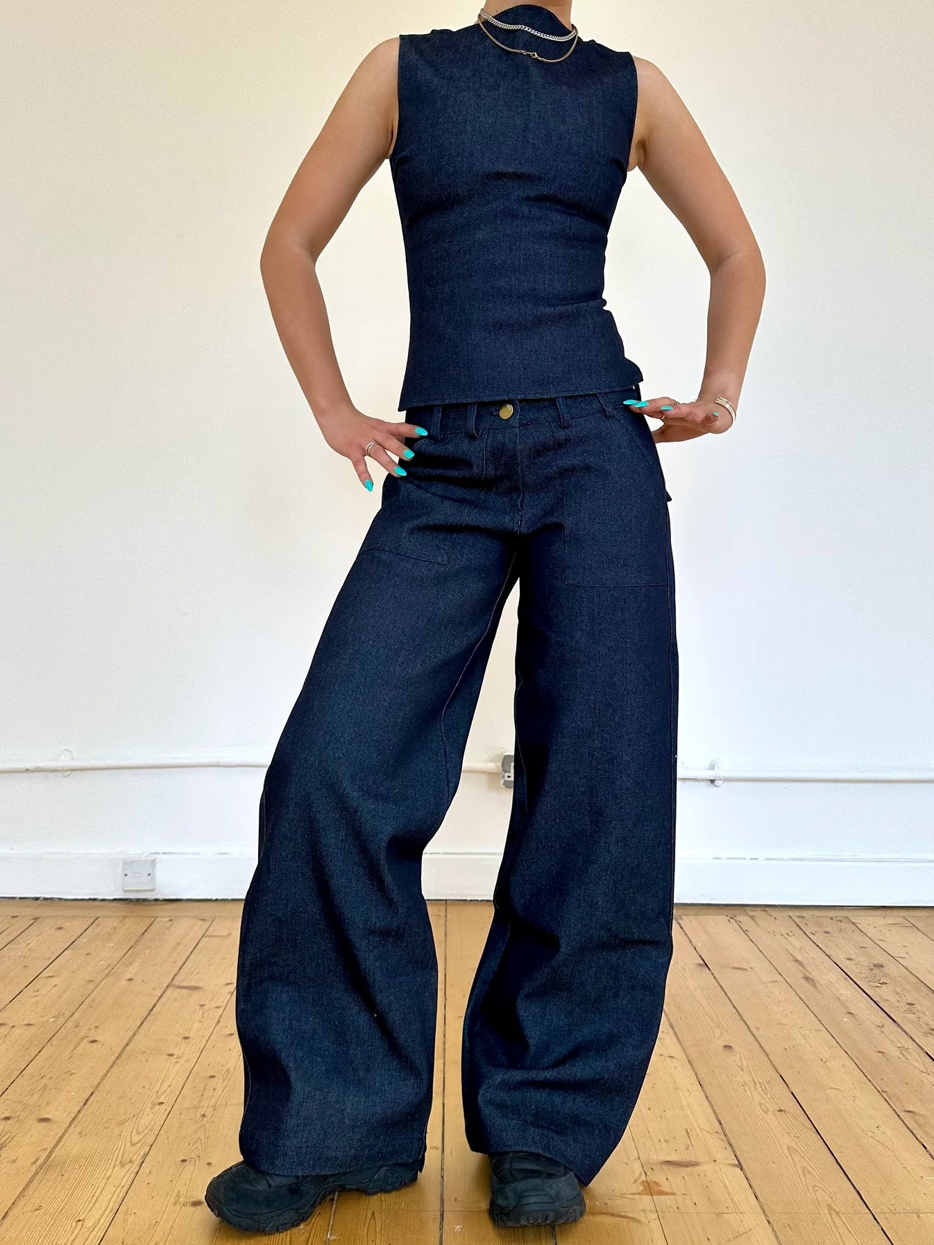Jean Slouch – Denim Bleu Marine