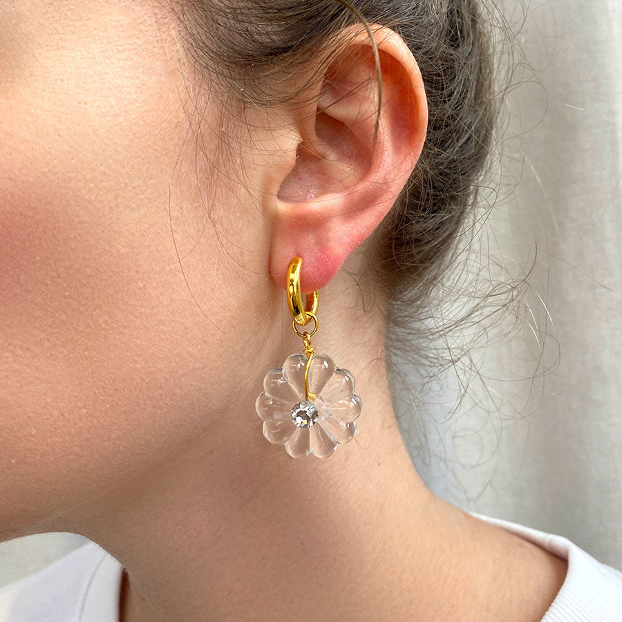 Mono Boucle Flower Dorée