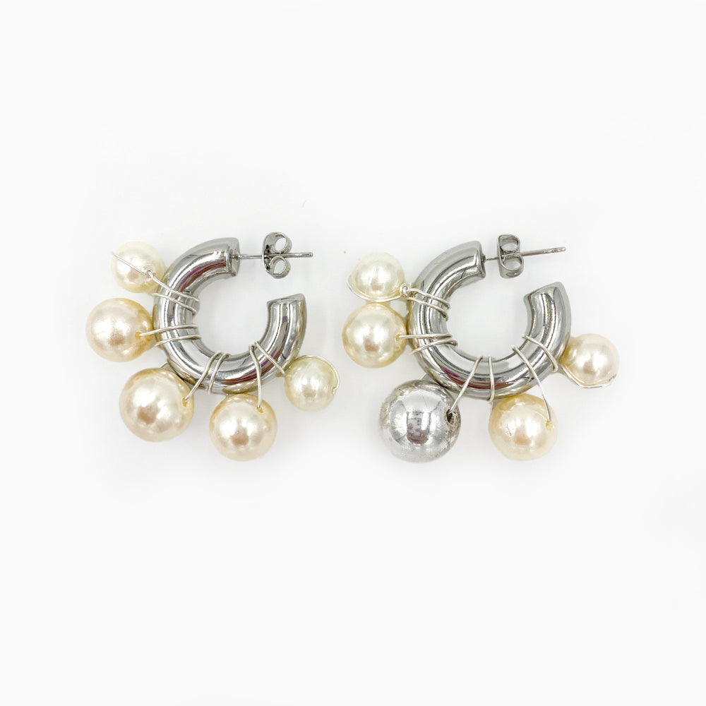Paire De Boucles Unlocked Argentées