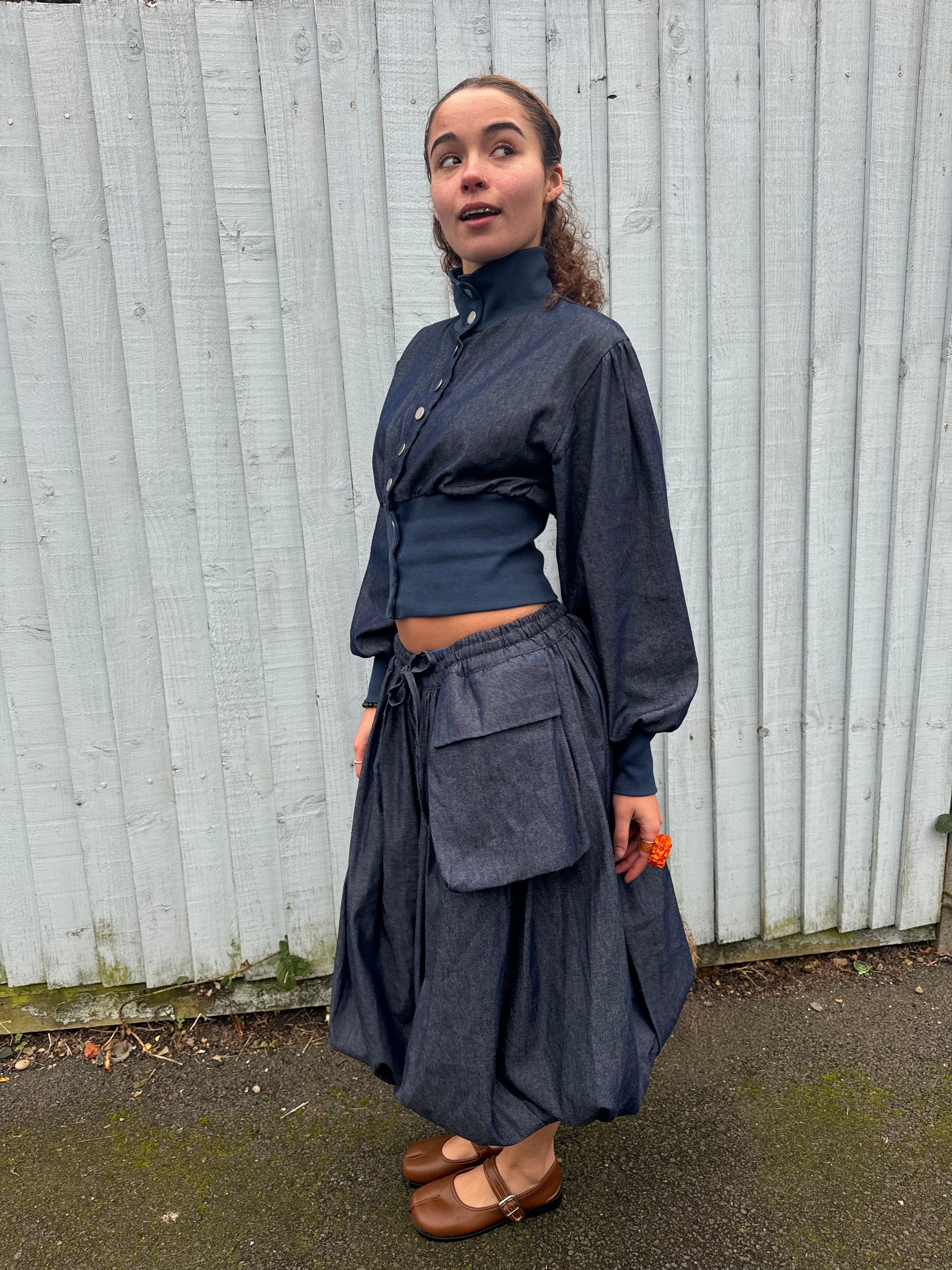 Veste Oshi À Manches Longues - Denim