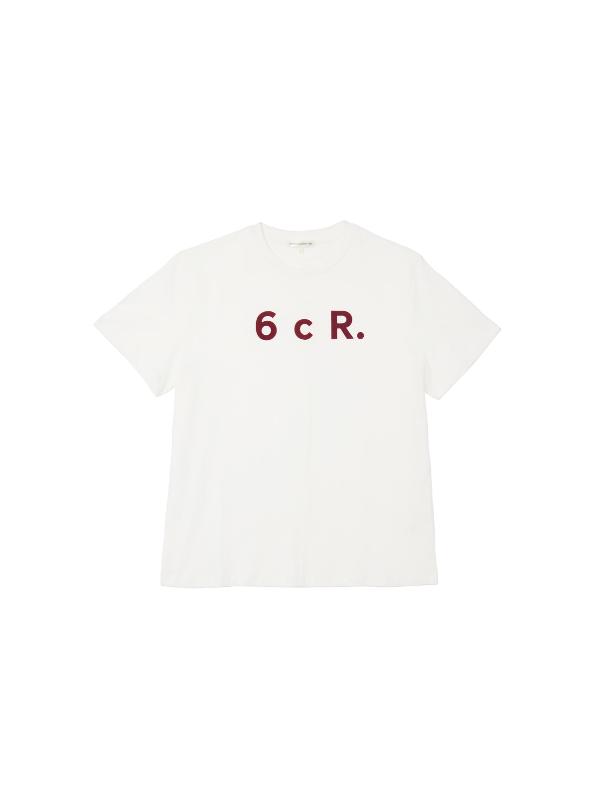 T-shirt boxy à encolure asymétrique - Blanc