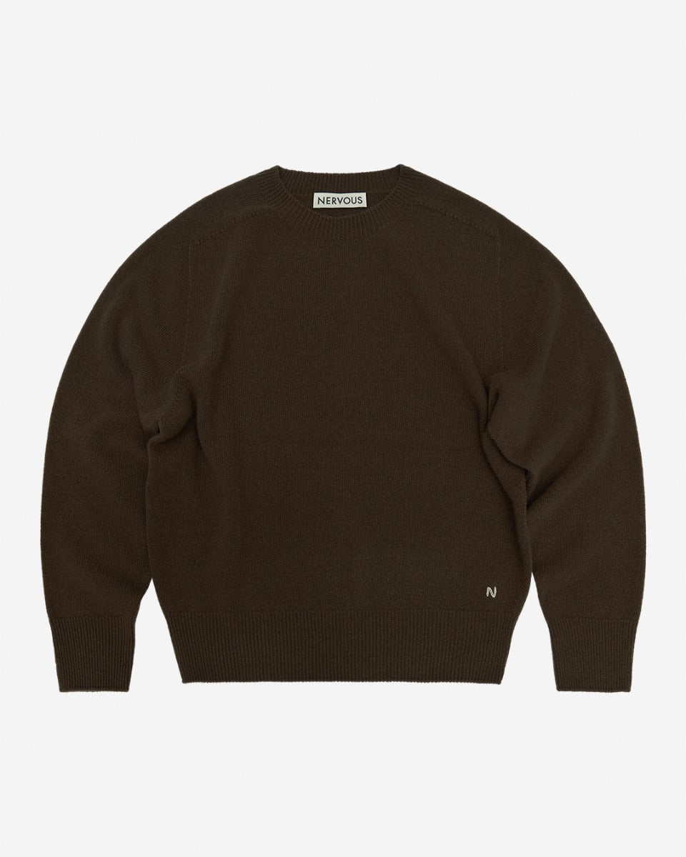 Pull En Maille Marron