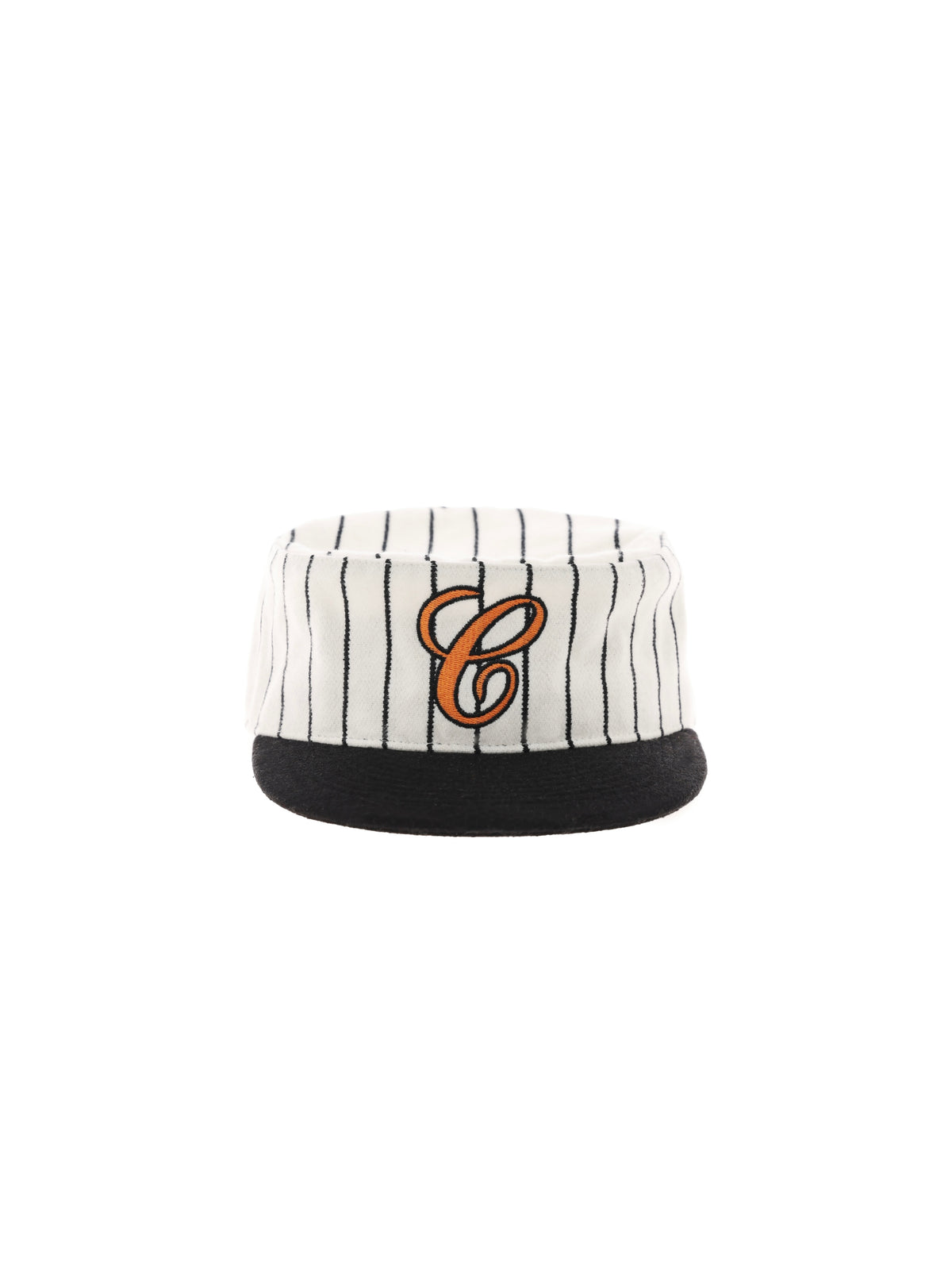 Casquette rétro rayée en laine
