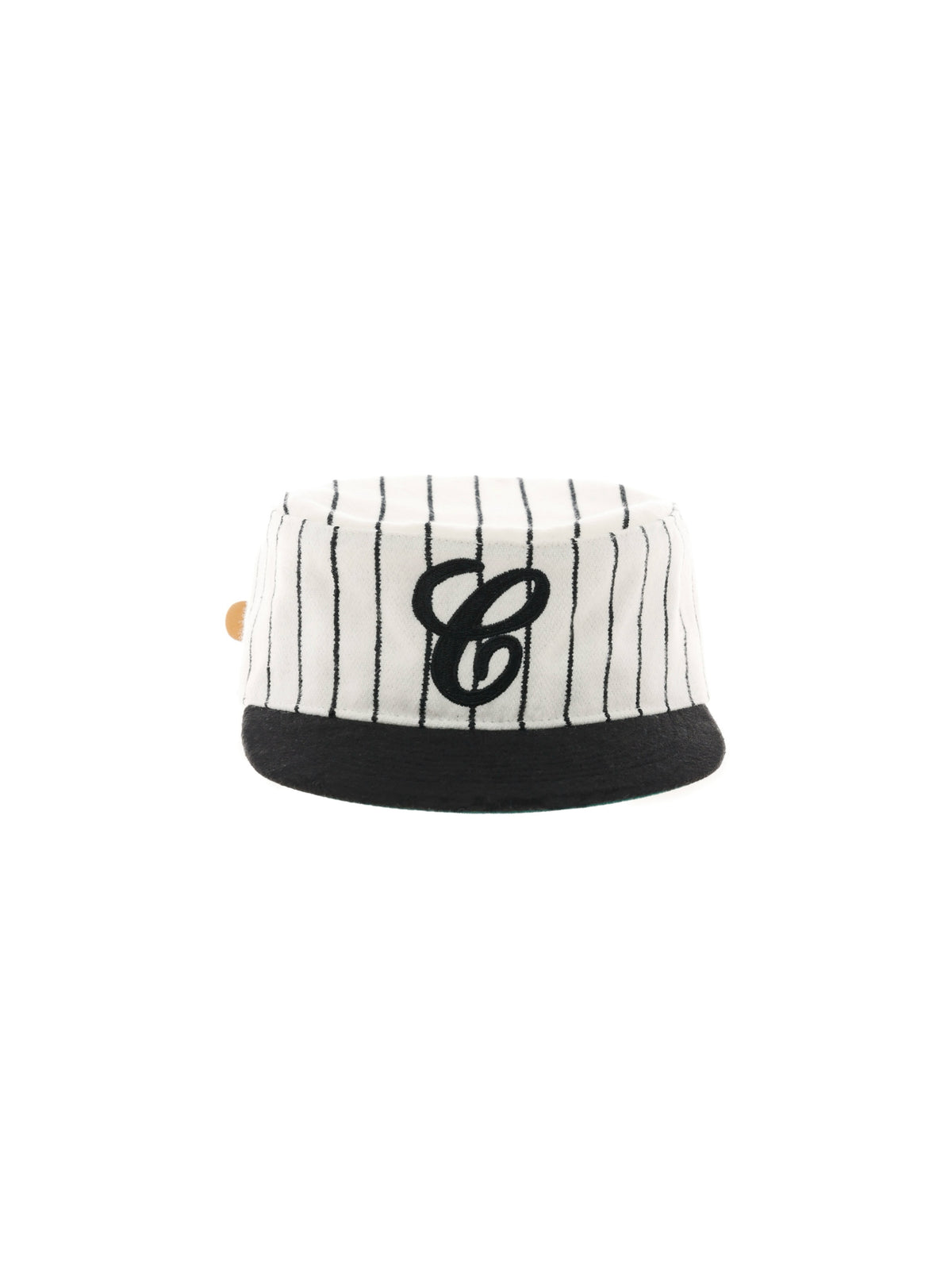 Casquette rétro rayée en laine