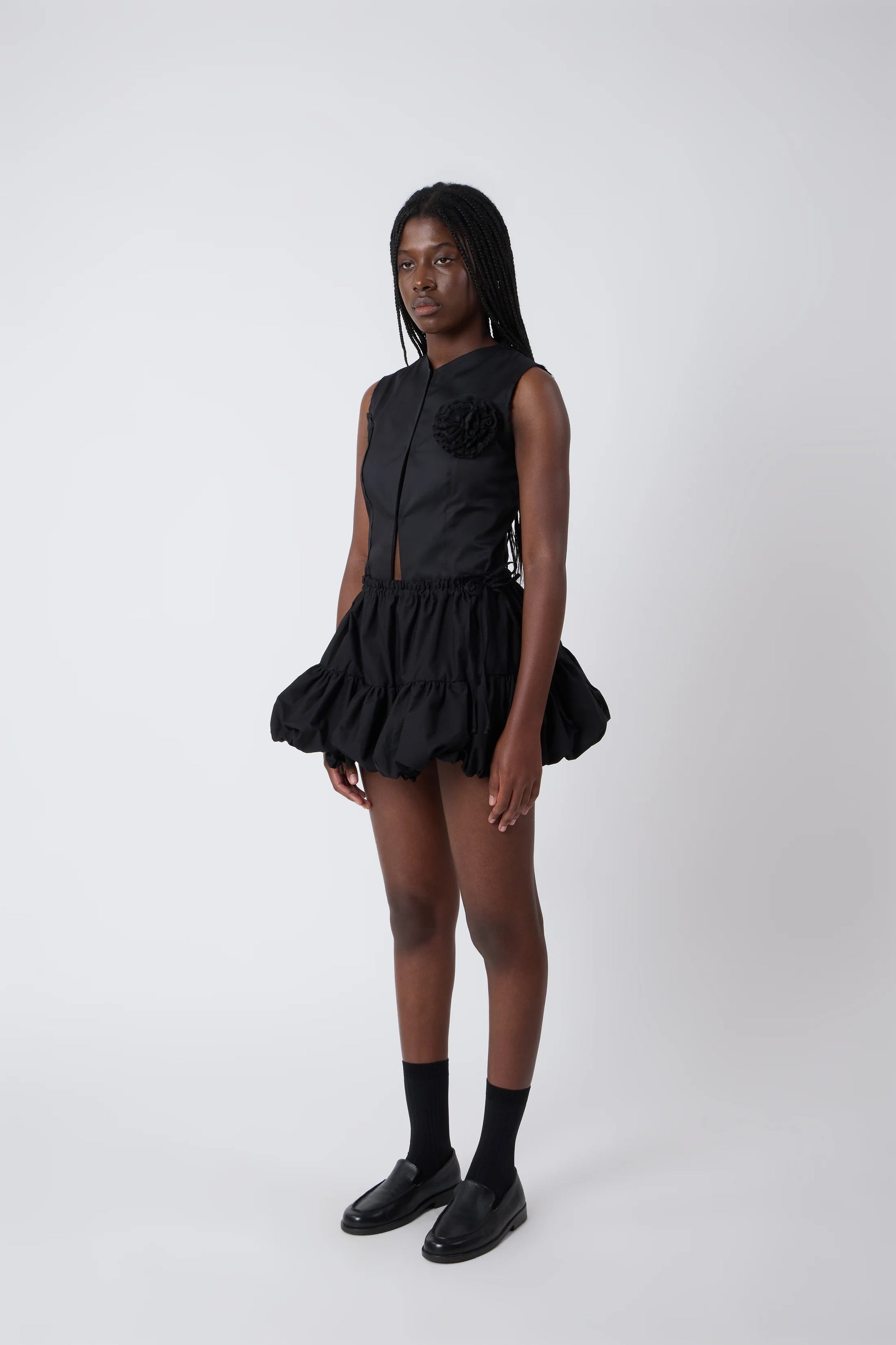 Jupe Miel En Coton Noir