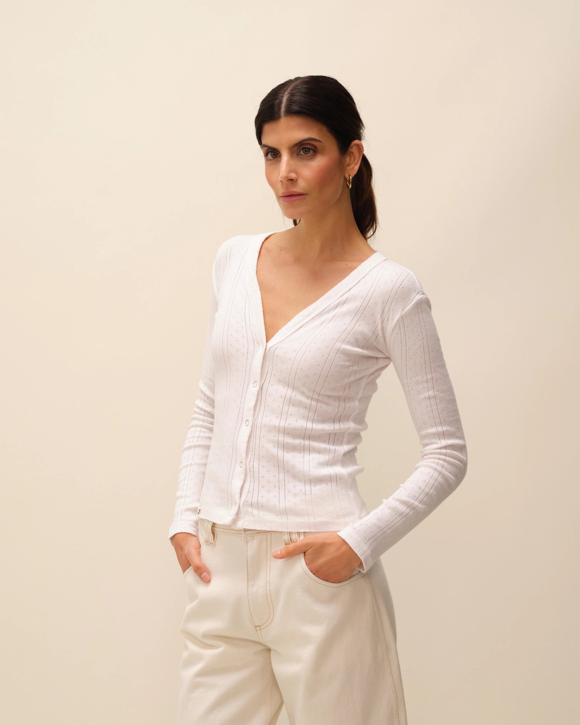 Cardigan Blanc Dora