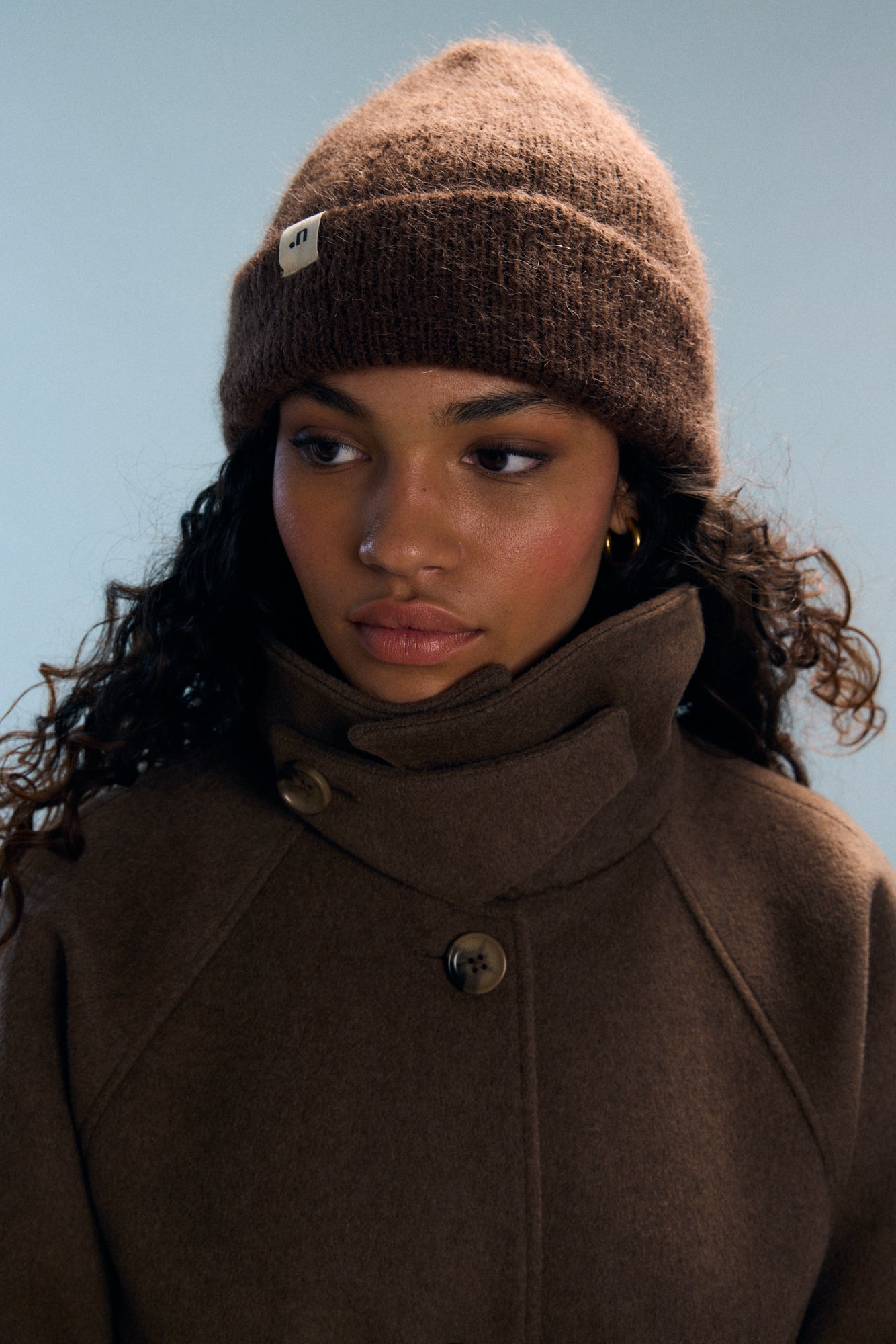 Bonnet Marron Chiné Amy