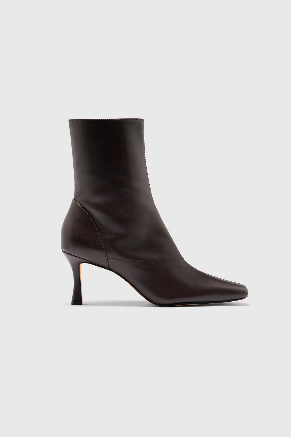 Bottines Encore en cuir – Marron cacao