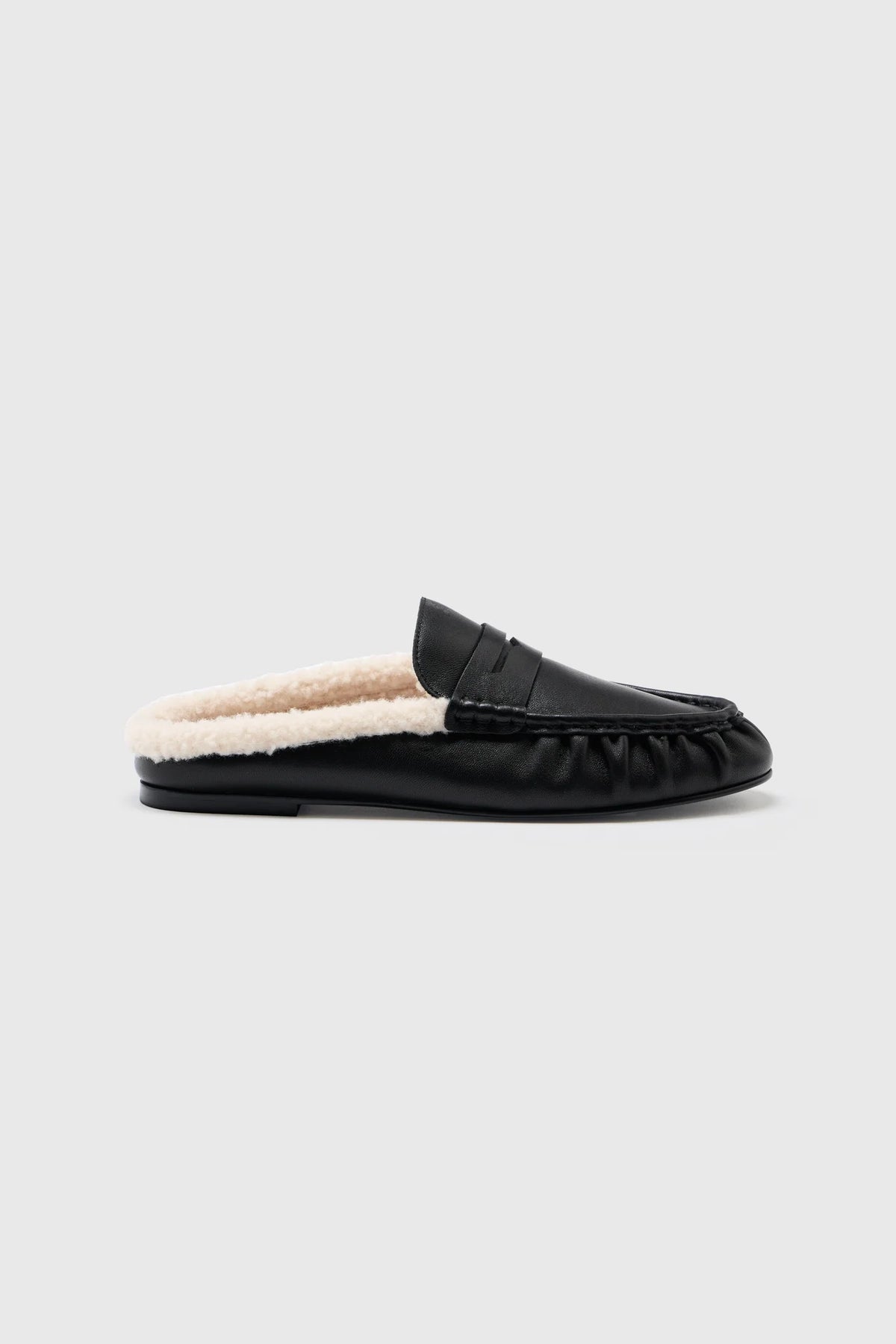 Mocassins Everyday en peau lainée – Noir