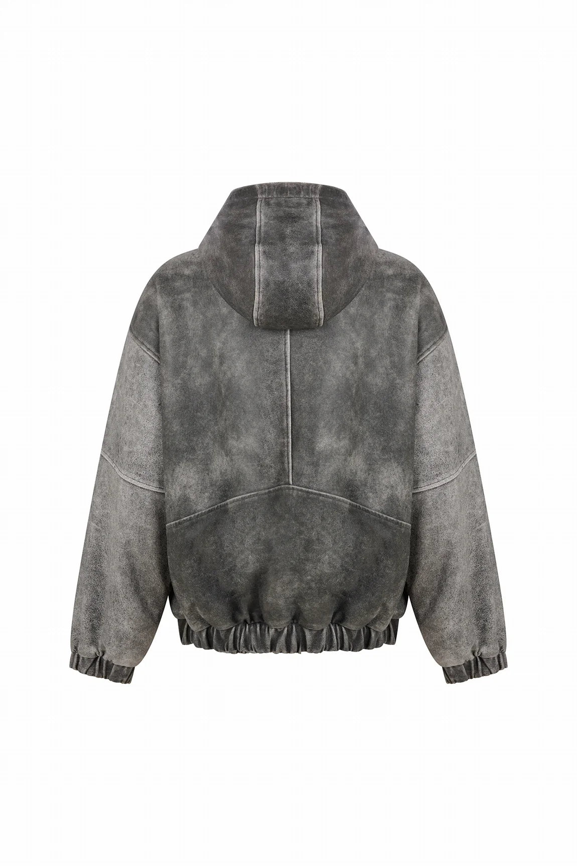 Blouson Cuir Patine Oversize