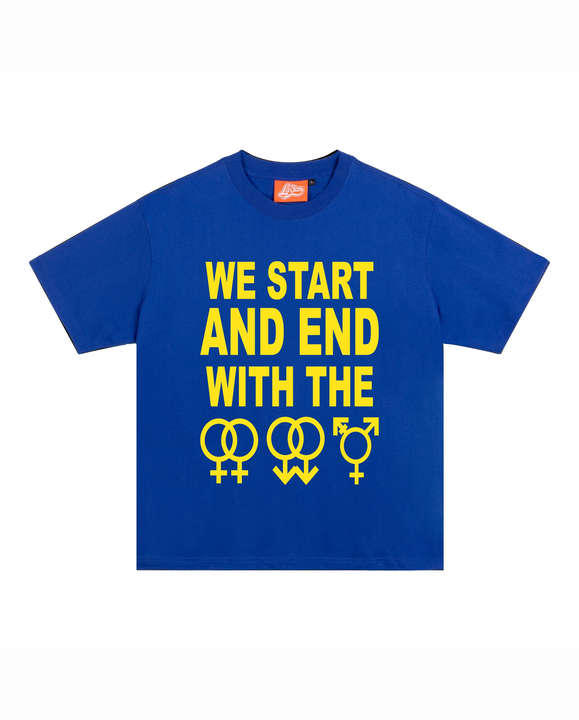 T-shirt Lgbtqia+ Bleu/Jaune