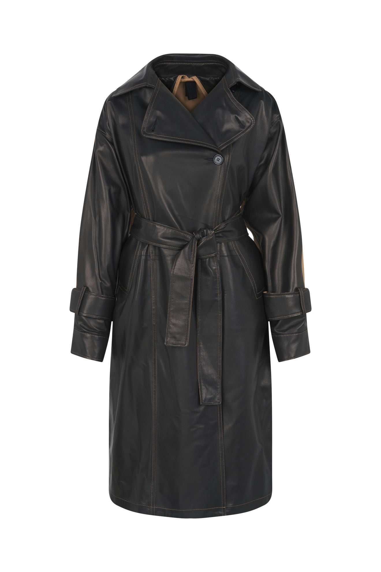 Trench Bimatiere En Cuir